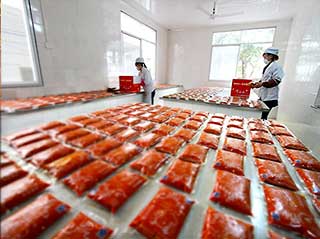 重庆火锅底料工厂自然冷却